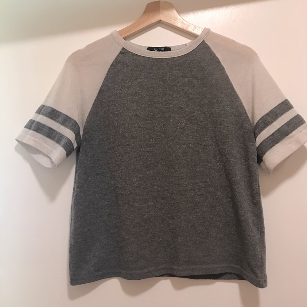 White and grey t-shirt